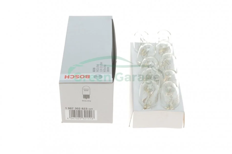 Лампа розжарювання W21/5W 12V 21/5W W3x16q ECO (вир-во) BOSCH 1 987 302 823 (фото 1)
