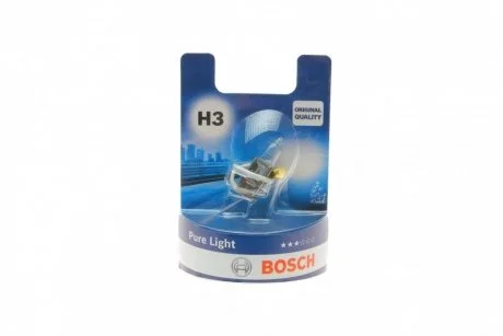 Лампа розжарювання 12V 55W H3 PURE LIGHT (вир-во) BOSCH 1 987 301 006
