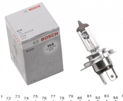 Лампа розжарювання H4 12V ECO BOSCH 1 987 302 803