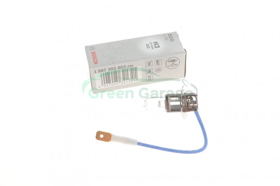 Лампа розжарювання H3 12V 55W ECO (вир-во Bosch) BOSCH 1 987 302 802 (фото 1)