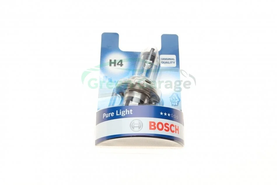 Лампа розжарювання H4 12V 60/55W P43t PURE LIGHT (вир-во Bosch) BOSCH 1 987 301 001 (фото 1)