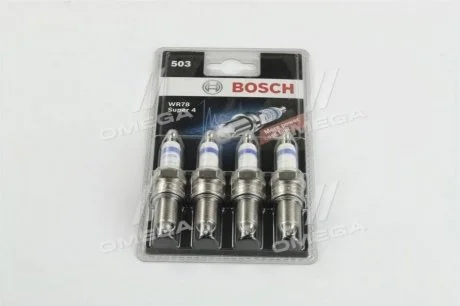 Свіча запалювання (к-т 4 шт) BOSCH 0 242 232 803