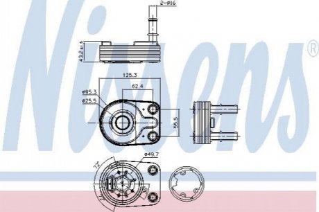 Масляний радіатор NISSENS 90795