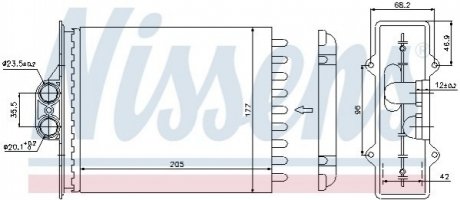 Радіатор опалення NISSENS 72657