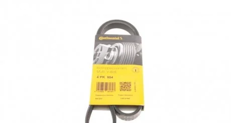 Ремень поликлиновой DAEWOO Matiz (M100) 1.0 (Пр-во ContiTech) CONTITECH 4PK954