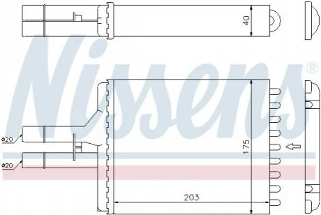 Радіатор опалення NISSENS 72656