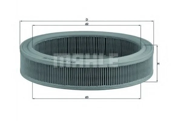 Повітряний фільтр MAHLE / KNECHT LX202 (фото 1)