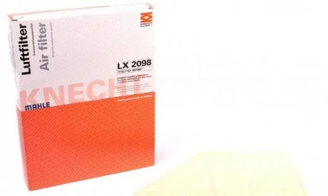 Фильтр воздушный BMW X5 (E70) 4.8 i 07-10, правый (пр-во KNECHT-MAHLE) MAHLE / KNECHT LX2098