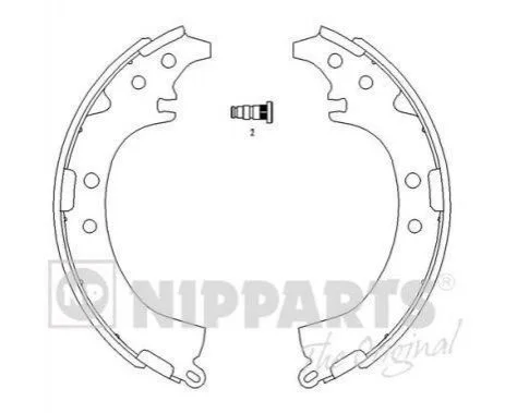 Гальмівні колодки NIPPARTS J3502050 (фото 1)