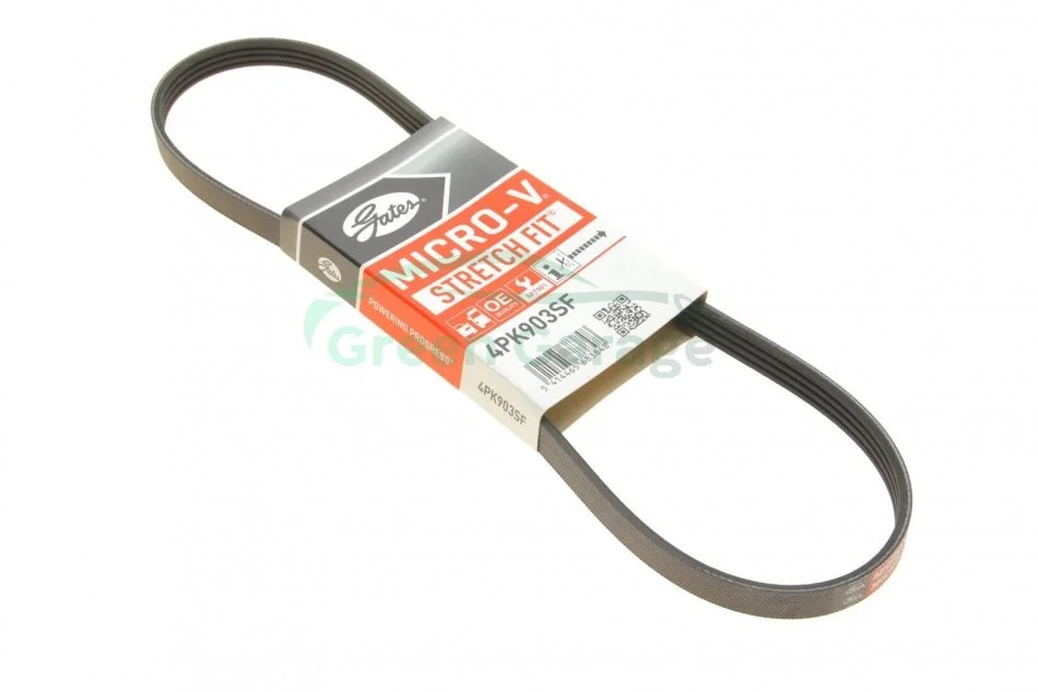 Поліклінові ремені Micro-V StretchFit (Вир-во Gates) GATES 4PK903SF (фото 1)