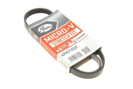 Поліклінові ремені Micro-V StretchFit (Вир-во Gates) GATES 4PK910SF