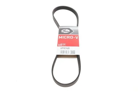 Дорiжковий ремінь GATES 6PK948