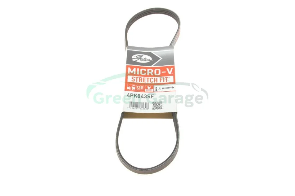 Поліклінові ремені Micro-V StretchFit (Вир-во Gates) GATES 4PK843SF (фото 1)