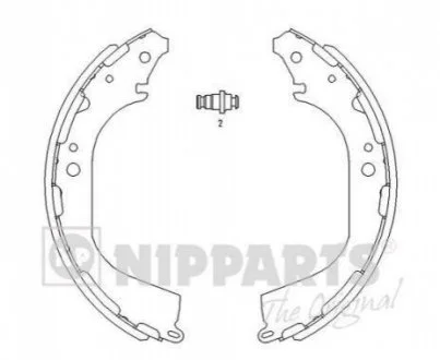Гальмівні колодки NIPPARTS J3501045