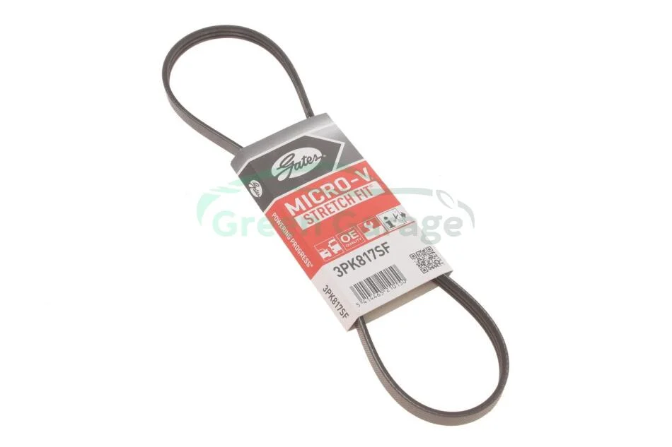 Поликлиновые ремни Micro-V StretchFit (Пр-во Gates) GATES 3PK817SF (фото 1)