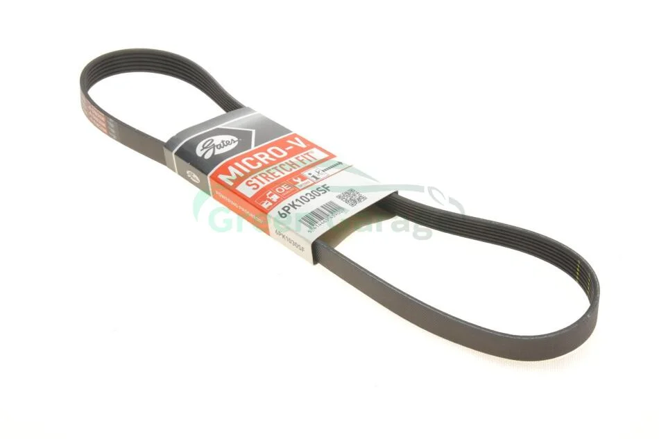 Поликлиновые ремни Micro-V StretchFit (Пр-во Gates) GATES 6PK1030SF (фото 1)