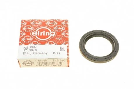 Уплотнение вала, коленчатый вал FORD/MAZDA 1,8-2,5 16V 37*50*6 FPM (пр-во Elring) ELRING 649.250