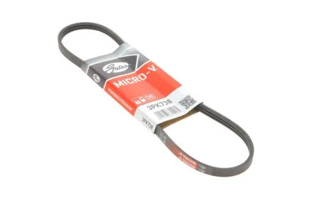 Ремінь поліклін. (Вир-во Gates) GATES 3PK738