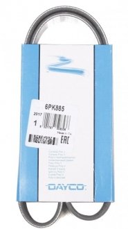 Пас привідний з довжиною кола понад 60см, але не більш як 180см DAYCO 6PK885 (фото 1)
