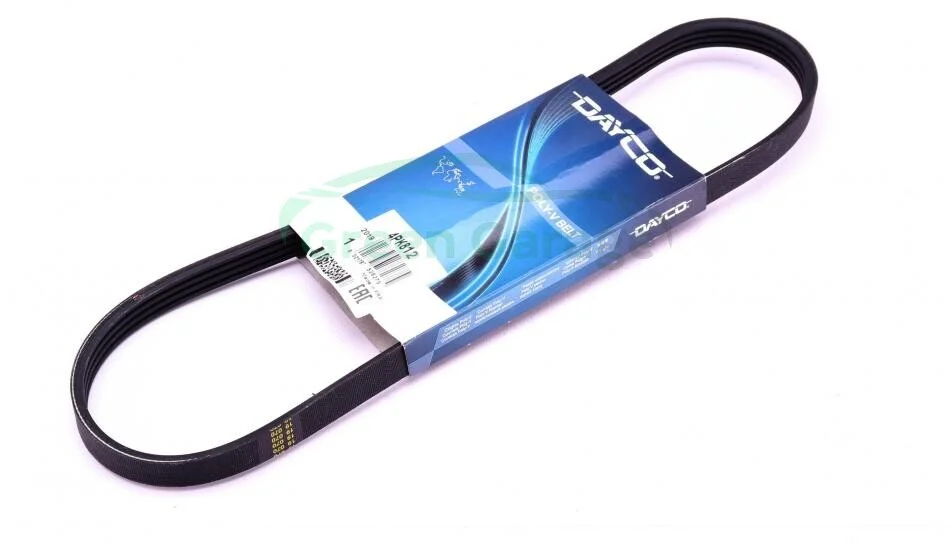Поліклиновий ремінь CITROEN BERLINGO, BERLINGO/MINIVAN, SAXO, XSARA, XSARA/HATCHBACK HONDA CIVIC V, CIVIC VI, CRX III, INTEGRA HYUNDAI ACCENT, ACCENT I, ACCENT II 1.0-3.0 12.82- DAYCO 4PK812 (фото 1)