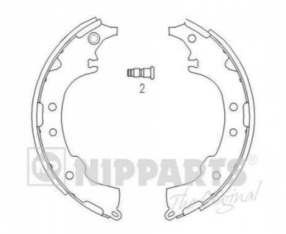 Гальмівні колодки NIPPARTS J3502068