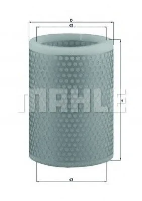 Повітряний фільтр MAHLE / KNECHT LX136 (фото 1)