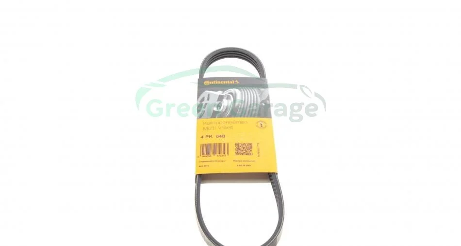 Ремінь полікліновий DAEWOO Matiz (M100) 0.8 (Вир-во ContiTech) CONTITECH 4PK648 (фото 1)