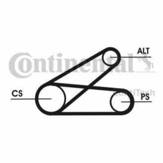 Поликлиновой ременный комплект CONTITECH 6PK873 ELAST T1 (фото 1)