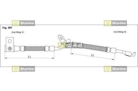 Гальмівний шланг STARLINE HA ST.1252
