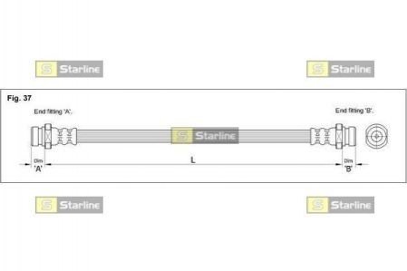 Гальмівний шланг STARLINE HA BD.1251