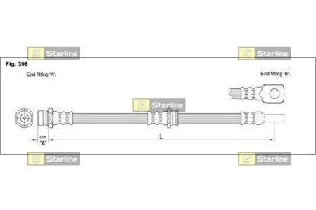 Гальмівний шланг STARLINE HA ST.1113