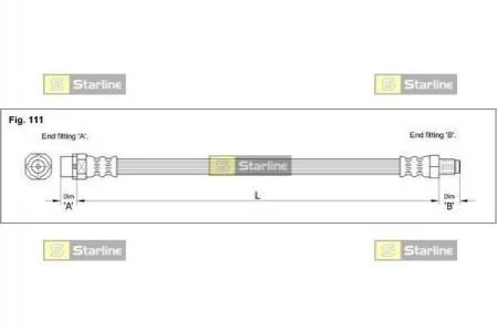 Гальмівний шланг STARLINE HA E.1210
