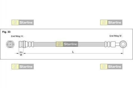 Гальмівний шланг STARLINE HA ST.1063