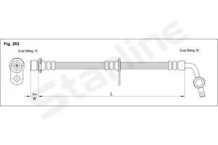Гальмівний шланг STARLINE HA EB.1200.1