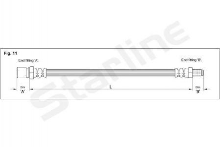 Гальмівний шланг STARLINE HA AL.1219