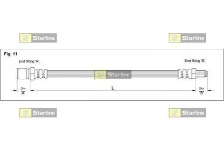 Гальмівний шланг STARLINE HA AL.1219