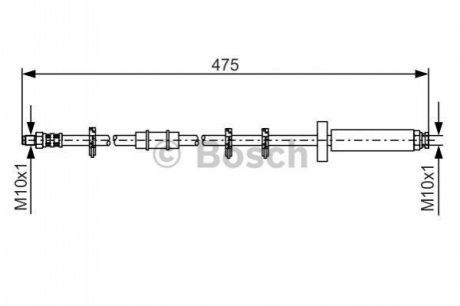 Гальмівний шланг BOSCH 1987476329