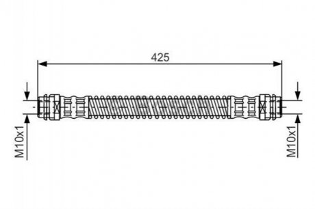Гальмівний шланг BOSCH 1987476330