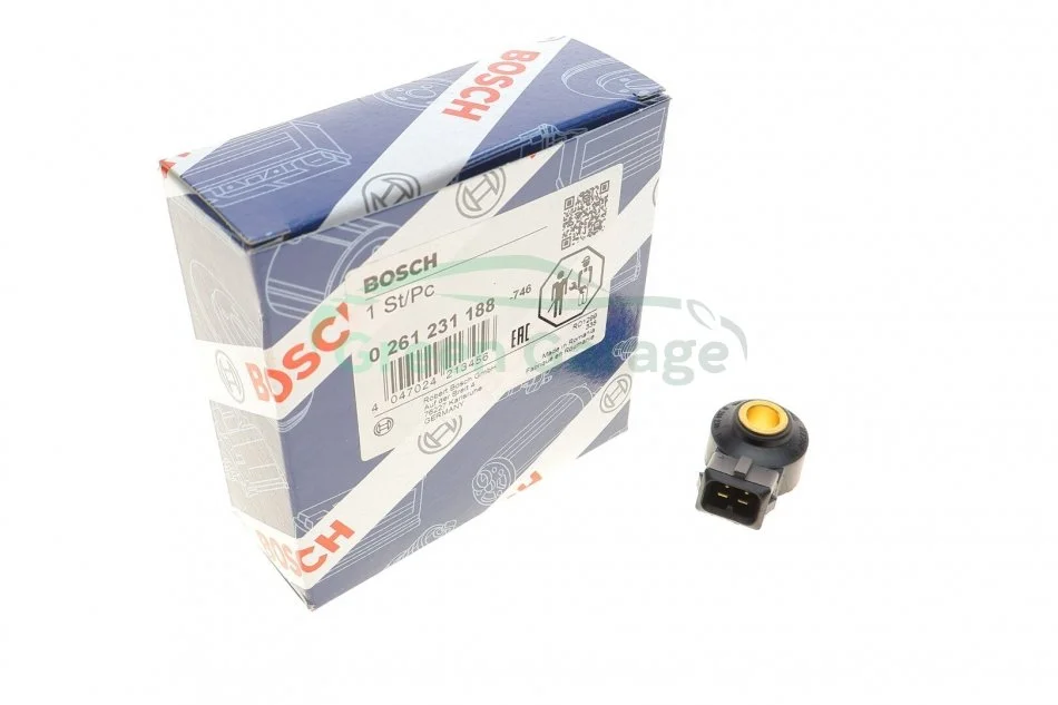 Датчик детонации CITROEN, MВ, OPEL, PEUGEOT(пр-во Bosch) BOSCH 0 261 231 188 (фото 1)