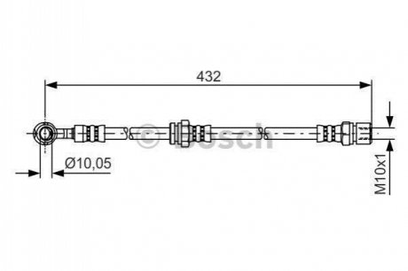 Гальмівний шланг BOSCH 1987481383