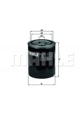 Масляний фiльтр MAHLE / KNECHT OC331/1 (фото 1)