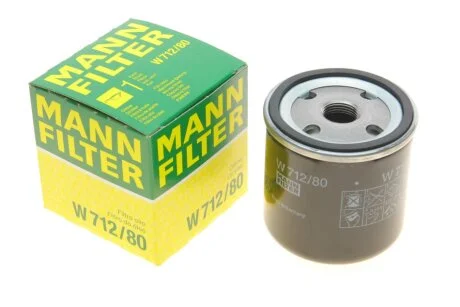 Фильтр масляный двигателя SAAB 9000 2.0-2.3 84-98 (пр-во) MANN W712/80
