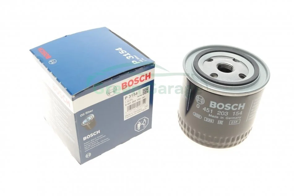 Фильтр масляный ВАЗ 2101-07 2121-21213 21214 2129 2131 (высокий 95мм) (пр-во) BOSCH 0 451 203 154 (фото 1)