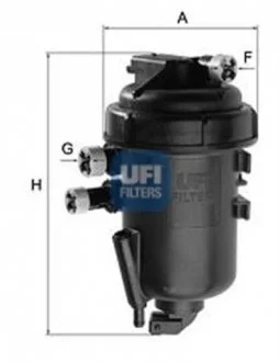 Фильтр топливный FIAT DOBLO 1.3 MJTD 05-09 (OE) (пр-во) UFI 55.178.00