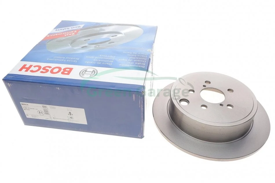 Диск тормозной SUBARU FORESTER 08-,IMPREZA 08-,LEGACY V 09-,OUTBACK 09- задн. (пр-во Bosch) BOSCH 0986479A10 (фото 1)