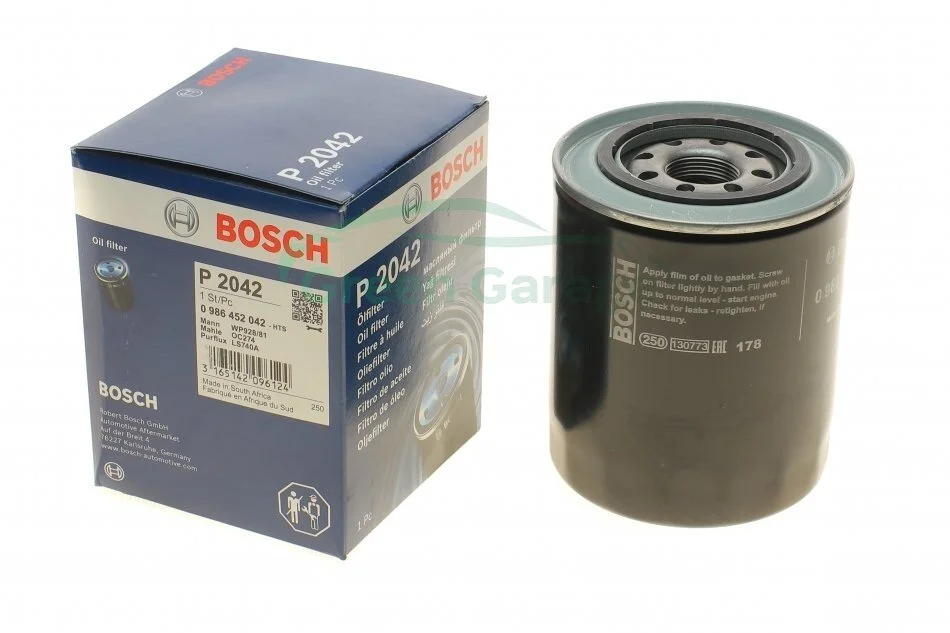 Фильтр масляный двигателя MITSUBISHI PAJERO (пр-во Bosch) BOSCH 0 986 452 042 (фото 1)