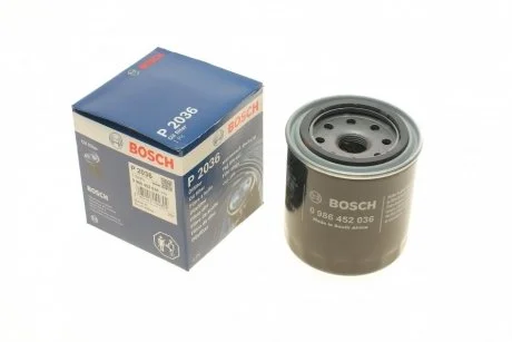Фильтр масляный двигателя HONDA, MAZDA (пр-во Bosch) BOSCH 0 986 452 036