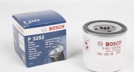 Фильтр масляный двигателя FORD FOCUS, TRANSIT (пр-во Bosch) BOSCH 0 451 103 252