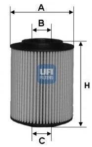 Масляний фiльтр UFI 25.050.00