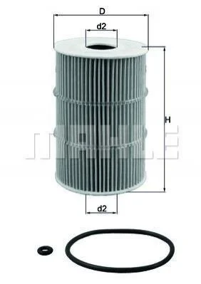 Фильтр MAHLE / KNECHT OX378D (фото 1)